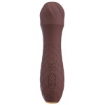 Коричневый вибратор-жезл Hazel 01 - 14 см.