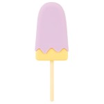 Сиреневый мини-вибратор в форме пломбира Vibrating Popsicle