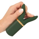 Зеленый вибратор Luxurious Split Tip Vibrator - 13,1 см.