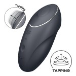Серый вибростимулятор Tap Climax 1
