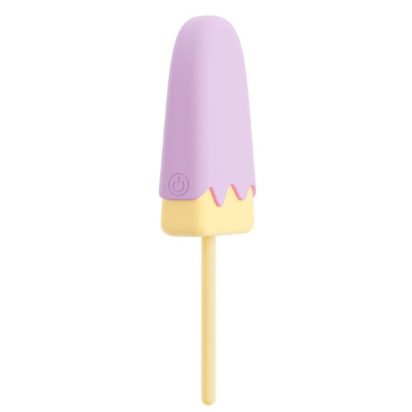 Сиреневый мини-вибратор в форме пломбира Vibrating Popsicle Сиреневый мини-вибратор в форме пломбира Vibrating Popsicle