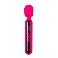 Ярко-розовый wand-вибратор Mashr - 23,5 см.