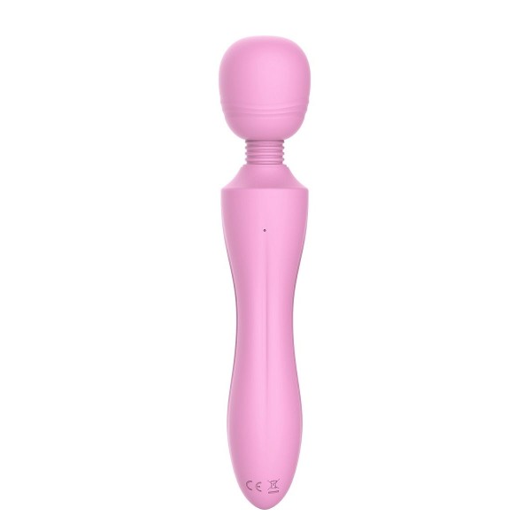 Розовый жезловый вибромассажер Pink Lady - 21,6 см.