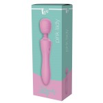 Розовый жезловый вибромассажер Pink Lady - 21,6 см.