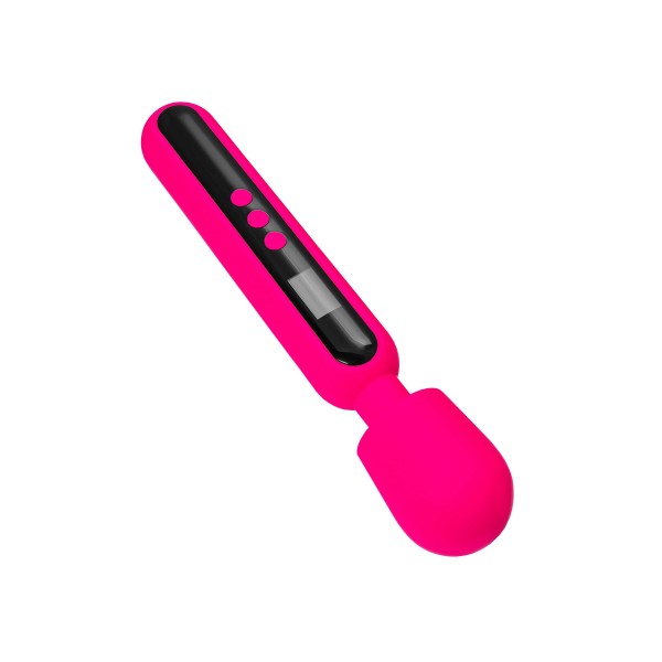 Ярко-розовый wand-вибратор Mashr - 23,5 см.