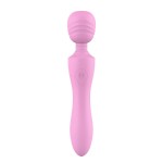 Розовый жезловый вибромассажер Pink Lady - 21,6 см.