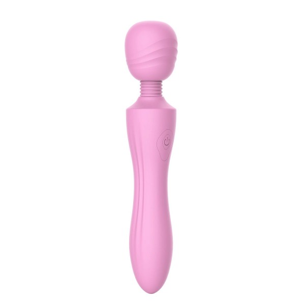 Розовый жезловый вибромассажер Pink Lady - 21,6 см.