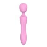 Розовый жезловый вибромассажер Pink Lady - 21,6 см.