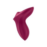 Бордовый вибратор с движущимся шариком Exciterrr