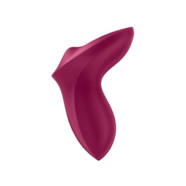 Бордовый вибратор с движущимся шариком Exciterrr