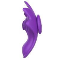 Фиолетовый вибратор в трусики с магнитным держателем