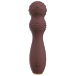 Коричневый вибратор-жезл Hazel 03 - 14 см.