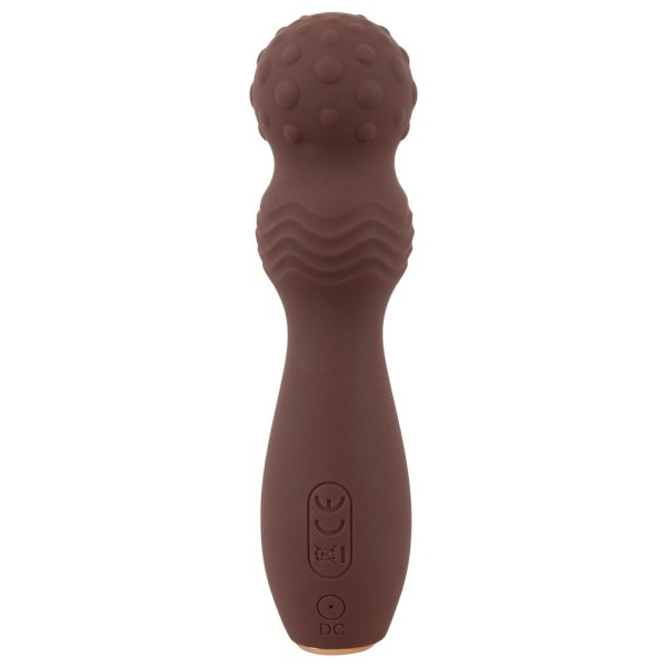 Коричневый вибратор-жезл Hazel 03 - 14 см.
