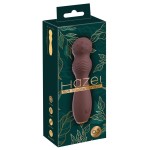 Коричневый вибратор-жезл Hazel 03 - 14 см.
