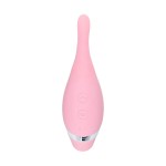 Розовый многофункциональный стимулятор Dahlia - 14 см.