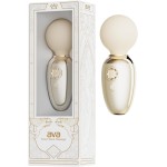 Бежевый мини-вибратор с функцией нагрева Ava