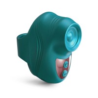 Зеленый клиторальный стимулятор на палец Kisscool Зеленый клиторальный стимулятор на палец Kisscool