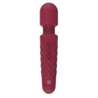 Красный вибромассажер Dashing Wand - 21 см.