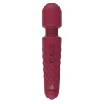 Красный вибромассажер Dashing Wand - 21 см.