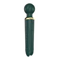 Зеленый двусторонний вибратор-wand Secwell - 22 см. Зеленый двусторонний вибратор-wand Secwell - 22 см.