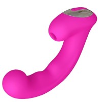 Розовый клиторальный стимулятор с функцией вибратора Amante - 17,8 см. Розовый клиторальный стимулятор с функцией вибратора Amante - 17,8 см.