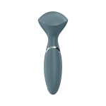Серый вибромассажер Mini Wand-er - 16 см.