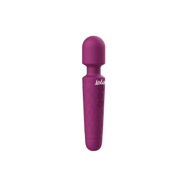 Фиолетовый жезловый вибромассажер Dreaming Wand - 20 см.