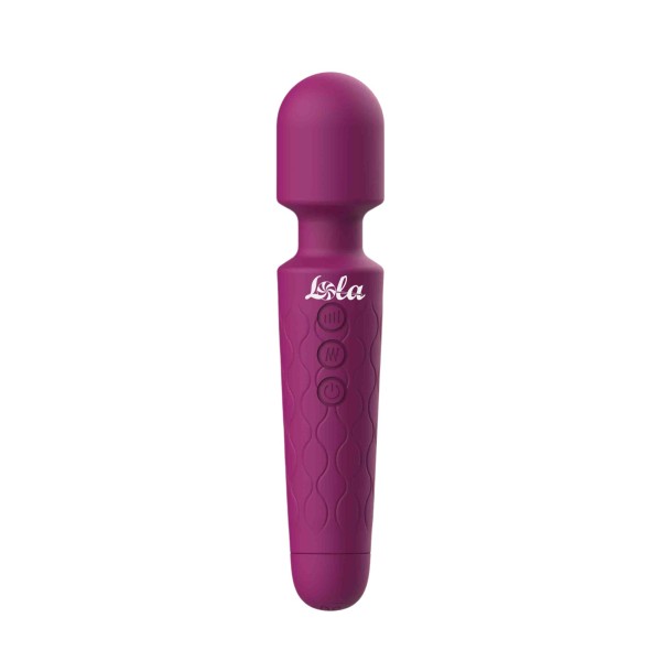 Фиолетовый жезловый вибромассажер Dreaming Wand - 20 см.