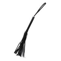 Черная плеть с гладкой рукоятью - 50 см. Черная плеть с гладкой рукоятью - 50 см.