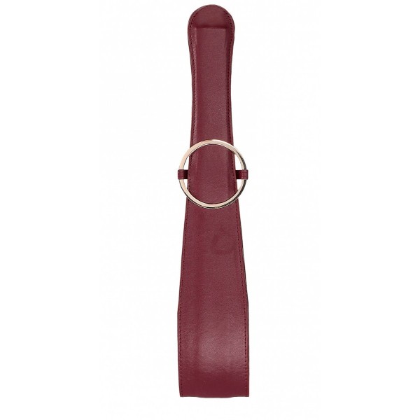 Бордовая шлепалка Belt Flogger - 54 см.