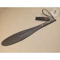 Чёрный кожаный спанкер Лепесток