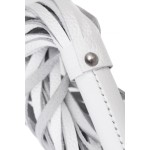 Белая кожаная плеть - 50 см.