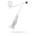 Белая кожаная плеть - 50 см.