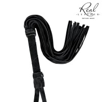 Черная кожаная плеть - 55 см. Черная кожаная плеть - 55 см.