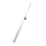 Белая кожаная плеть - 50 см.