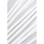 Белая кожаная плеть - 50 см.