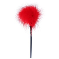 Красная пуховка для любовных игр - 28 см. Красная пуховка для любовных игр - 28 см.