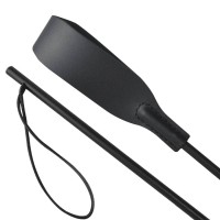 Черный кожаный стек Флеш - 58 см. Черный кожаный стек Флеш - 58 см.