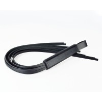 Черная кожаная плеть Клео - 60 см. Черная кожаная плеть Клео - 60 см.