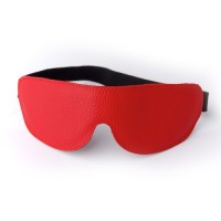 Красная кожаная маска на глаза на резиночке Красная кожаная маска на глаза на резиночке