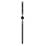Черный кляп-шарик Silicone Ball Gag with Adjustable Bonded Leather Straps