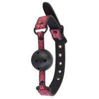 Черно-розовый кляп-шарик с отверстиями BALL GAG Черно-розовый кляп-шарик с отверстиями BALL GAG
