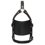 Черный намордник с кляпом-шаром Head Harness With A Gag