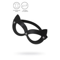 Черная открытая маска с ушками кошки Черная открытая маска с ушками кошки