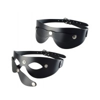 Черная кожаная маска Новичок Черная кожаная маска Новичок