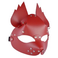 Красная кожаная маска Белочка