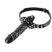 Черный кляп-фаллоимитатор Double Penis Gag Черный кляп-фаллоимитатор Double Penis Gag