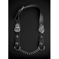 Чёрный кляп с цепочкой Чёрный кляп с цепочкой