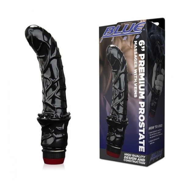 Черный вибромассажер простаты 6 Premium Prostate Massager