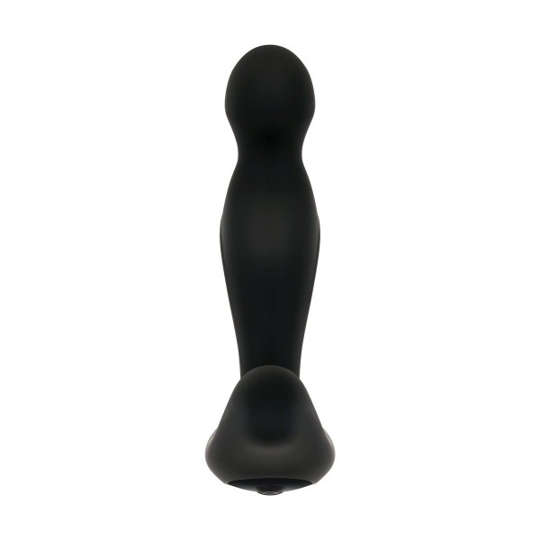 Черный вибростимулятор простаты Adam s Rotating P-spot Massager - 14,2 см.